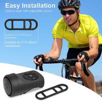 Cuerno eléctrico de la bici, alarma 120dB, IPX4 impermeable bicicleta eléctrica campana con alarma, 4 modos de anillo - details 0