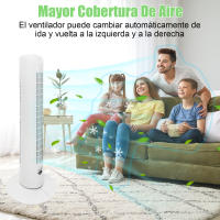 Artree | Ventilador de torre silencioso potente 50W, oscilante,  3 niveles de ventilación - details 2