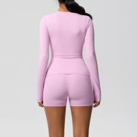 SSITO Traje Deportivo de Yoga para Mujer, 2 UDS., entrenamiento, ajuste Seco, transpirable, Top Deportivo de Alta elasticidad, pantalones de Yoga de Belte Alta para Mujer - details 41