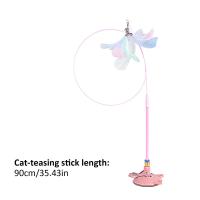 Varita De Plumas Para Gatos Juguete Portátil Con Ventosa Para Entretenimiento De Mascotas Adecuado Para Gatos Domésticos Y Cachorros - details 4