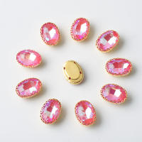 10x14mm Ovalado Diamante Coloreado Para Manualidades Joyería Vestimenta Zapatos Sombreros Accesorios DIY Bordado De Ojo De Caballo - details 9