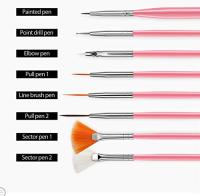 YIKOOLIN Kit De Pinceles Para Uñas 20pcs Set De Pintura De Uñas Con Lápiz De Esmalte Gel UV Y Diseño De Uñas Acrílicas Herramientas DIY Para Estética De Uñas - details 4