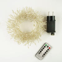 Guirnalda De Navidad De 10M De Plata Con Luces Cadena Para Decoración Exterior Y Interior Jardín Árbol Boda Iluminación De Fiestas 220V - details 2