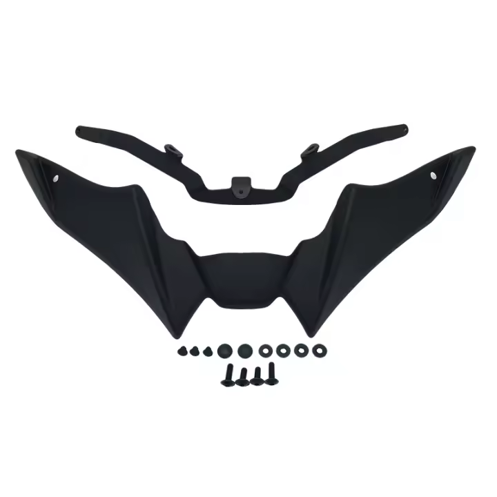 Spoiler Frontal Deportivo Para YAMAHA MT-09 MT09 MT 09 SP 2021 2022 2023 Alas Aerodinámicas Deflector De Viento De Alta Calidad En ABS Plástico Negro / Apariencia Carbono - 1