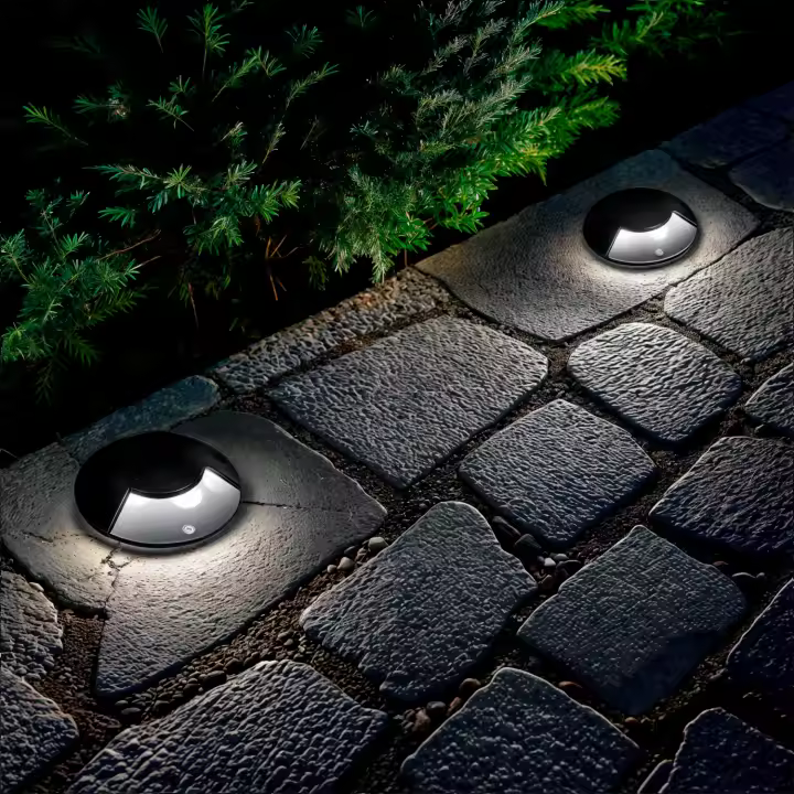 Ledkia Baliza Exterior LED 3W Empotrable Suelo Gimsha 1L Negro 2700K Blanco Cálido - 1