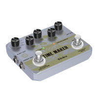 VIVLEX Ultimate Time Maker Pedal De Efectos Para Guitarra Y Bajo Con Función Tap Tempo Y 11 Tipos De Delays En Dual Foot Switch Multi-Box - details 5