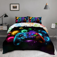 Juego De Colchón Y Fundas Para Cama 3PC Fragmento Espacial Funda De Edredón Y 2 Fundas De Almohada 100% Poliéster Amigable Con La Piel Materiales Suaves Para Hogar - details 3