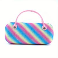 Estuche De Gafas Color Block Rainbow Y2K Estilo Cool Y Lindo Con Manija Caja De Almacenamiento Para Joyería Y Lentes Bolsa De Mano Unisex - details 7