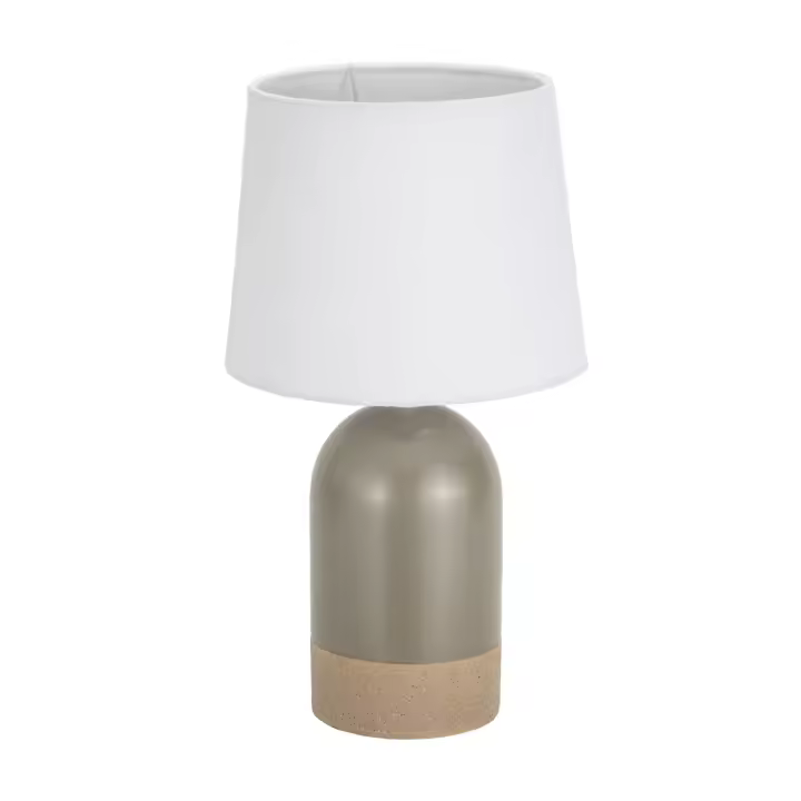 Lámpara de mesa Versa Duo Lino Cerámica 40 W 18 x 32,5 cm - 1