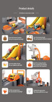 Juguete Educativo Interactivo Para Niños Coche De Ferrocarril Con Juego De Aventura En Espacio Y Rocket Modelado De Animales - details 4