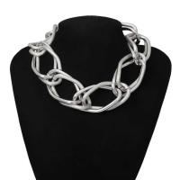 Collar Gargantilla Punk Multicapa Dorado Para Mujer Joyería Hip Hop Cadena Gruesa Y Gruesa Collar Clavícula Gran Tamaño - details 5