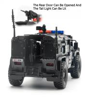 Coche De Policía SWAT a Escala 1:32 Juguete De Metal Con Función Retroalimentada Luz Y Sonido Absorción De Choque Regalo Para Niños - details 5
