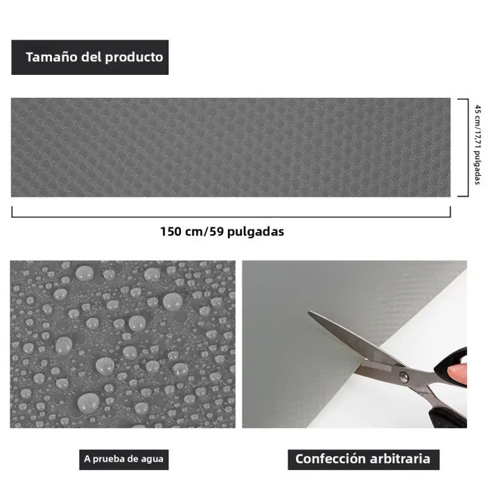 EVA Antideslizante Para Cajones Y Estantes De Cocina Alfombrilla De Plástico Moderna Para Encimera Y Gabinete - 1