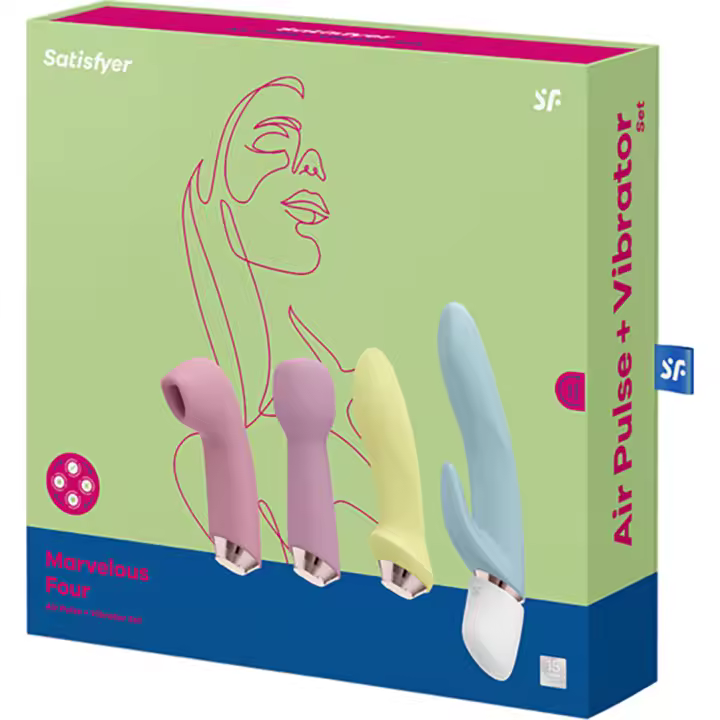 SATISFYER MARVELOUS SET VIBRADOR CONSOLADOR MASAJEADOR SUCCIONADOR MASTURBACIÓN JUGUETES SEXUALES - 1