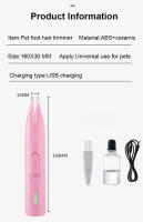 Afeitadora Eléctrica Para Perros Y Gatos Afeitadora Para Pies De Animales De Compañía Recortador De Pelo Apto Para Raza Grande Recargable - details 19