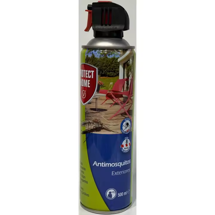 Protect Home - Antimosquitos Exteriores, Insecticida Persistente Para Balcones , Terrazas Y Jardines , Ideal Para Mosquitos Tigre Y Moscas , 500 Ml - 1