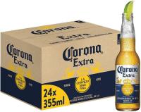 Corona Cerveza, CAJA 24 Botellas x 335ml ,Cerveza EXTRA Lager Ligera y Refrescante, 4,5% Volumen de Alcohol  Cerveza Extra mas fina TOP CALIDAD Y SABOR - details 0