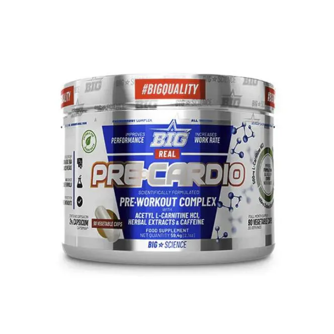 Real Precardio 90 Caps - Bigscience - Aumenta la Quema de Grasa - Favorece la Pérdida de Peso - 1