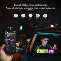 Panel De Matriz LED Del Ojo Del Diablo Con Control Remoto Y APP Iluminación LED Para Coche Camión Pantalla Animada En La Ventosa Del Parabrisas - details 11