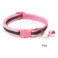 Collar Reflectivo Ajustable Para Gatos Con Campana Y Anillo De Cuello Seguridad Elástica Accesorios Para Mascotas Productos Pet - details 4