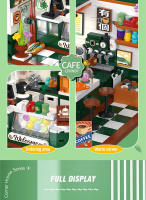 Mini Puzzle 3D De Calle Ciudad Con Café Tienda De Pelucas Y Salón De Belleza Bloques Creativos Para Decoración De Habitación Juguetes Para Niños Regalo De Cumpleaños Para Amigos - details 3