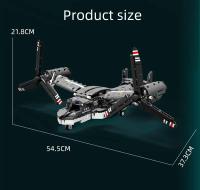 Bloques De Construcción MOC City WW2 Avión Electrónico Osprey Militar Para Niños Juguetes Educativos Regalo De Cumpleaños - details 8