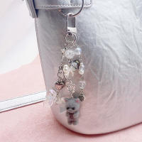 Llavero De Gato Lindo Con Estrella Y Patas De Cinco Puntos Lanyard Antipérdida Para Móvil Y Auriculares Colgante Para Mujer - details 10