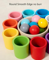 Juguete Montessori De Madera Juego De Colores Y Alineación Con Bolas Arcoíris En Copas Educación Temprana Para Niños De Preescolar Edad 3+ - details 16