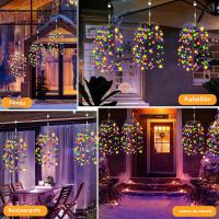 Luces LED USB De Fuego De Artificio Para Jardín Impermeables Decoración De Navidad Para Césped Patio Casa De Madera Arbolillo - details 7