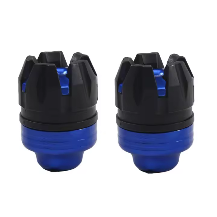 Protector De Caída Para Manillar De Motocicleta 2pcs Antechoques Delantero Y Trasero Protector De Rueda De La Horquilla Accesorio De Motocicleta - 1