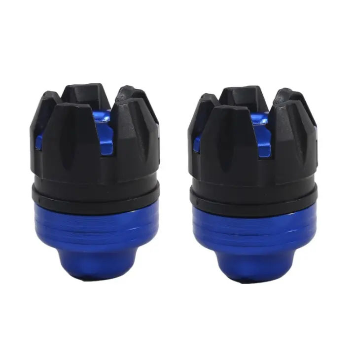 Protector De Caída Para Manillar De Motocicleta 2pcs Antechoques Delantero Y Trasero Protector De Rueda De La Horquilla Accesorio De Motocicleta - 1
