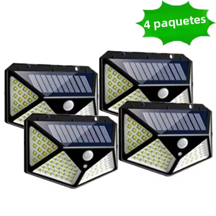 12 Pack Lámparas De Pared Solar Con 3 Modos Sensor De Movimiento Seguridad Impermeables LED 100 Para Jardín Garage Pared Solar Exterior - 1