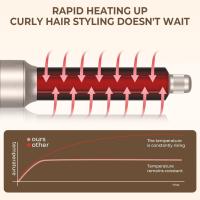 Cepillo de secador de pelo, potente secador de pelo 8 en 1, equipado con un rizador automático de iones negativos de alta velocidad de 110.000 rpm, sistema profesional de modelado y secado de aire con cabello rizado abundante - details 3