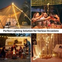 Cadena De Luz Portátil Y Escalable Para Camping Al Aire Libre Recargable Por USB Impermeable Cadena De Luz Colgante Para Suelo De Tenda Atmosfera - details 2