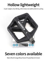 Pedales De Bicicleta MEROCA De Nylon Ultraligero Con Rodamientos Sellados Plataforma Plana Impermeable Antideslizante Para Montaña Y Carretera - details 9