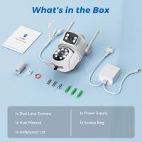 Cámara De Seguridad IP 1080P Dual-lens Wifi PTZ Exterior Con Visión Nocturna Humana Detecta Y Auto Seguimiento Doble Pantalla Camhi - details 29