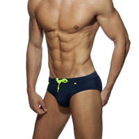 Bragas De Natación Para Hombre Briefs De Playa Deporte Acuático Padded Push-Up Traje De Baño Sexy Surf Wear Monocromo Talla Unica - details 8
