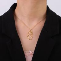 Pendientes Colgantes De Gato Dorado Para Mujer Joyería De Acero Inoxidable Forma De Animal Regalo De Navidad Accesorios Lindos Y Moda - details 1