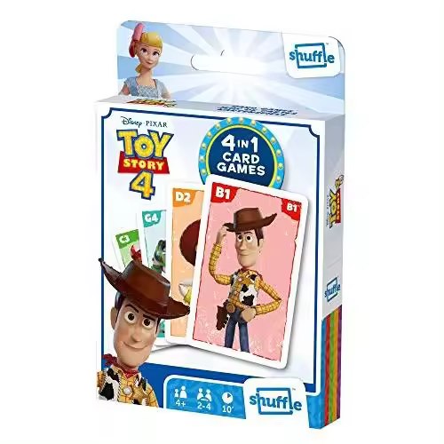 Shuffle Juegos de Cartas Toy Story 4 - Snap, Parejas y Juego de Acción - 1