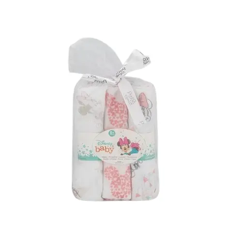 Pack 3 gasas / muselinas Minnie para bebé Interbaby MN018 - 1
