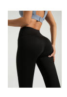 Pantalones deportivos de tres puntos color melocotón, medias deportivas elásticas de cintura alta para levantamiento de cadera, yoga, melocotón y cadera - details 7