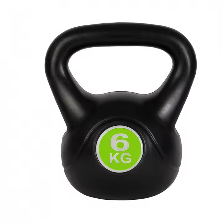 Mediawavestore Kettlebell Fitness 6kg PVC Arena Anti-corrosión Multifuncional - 1