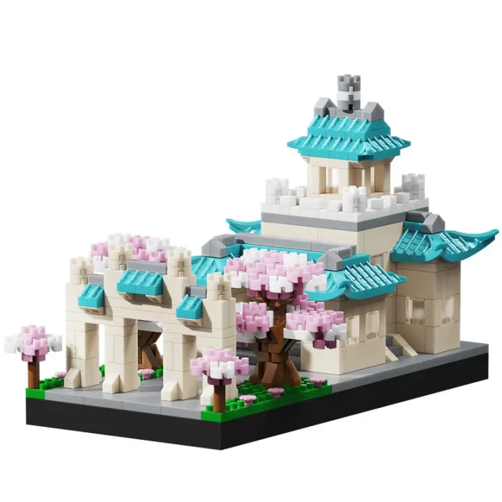Peking University assembled building blocks, Chinese architecture micro particle building blocks puzzle assembly toy - 1