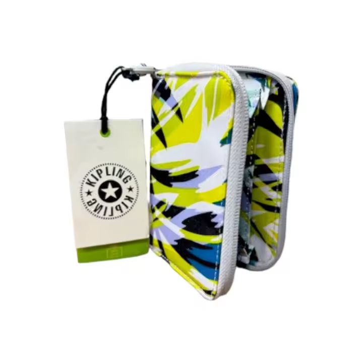 KIPLING - Cartera con monedero y billetera - Diseño floral - Ranuras para tarjetas - Espacio para DNI o carnet de conducir - 13 x10 x 3 cm - Unisex - Resistente al roce y desgaste - Alta calidad - Original y elegante - 1