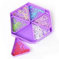 Kit De Paleta De Diamante 7 En 1 Con Almacenamiento Hexagonal De Gran Capacidad Y Pluma De Diamante Herramientas Para Pintura Y Bordado Artísticos - details 6