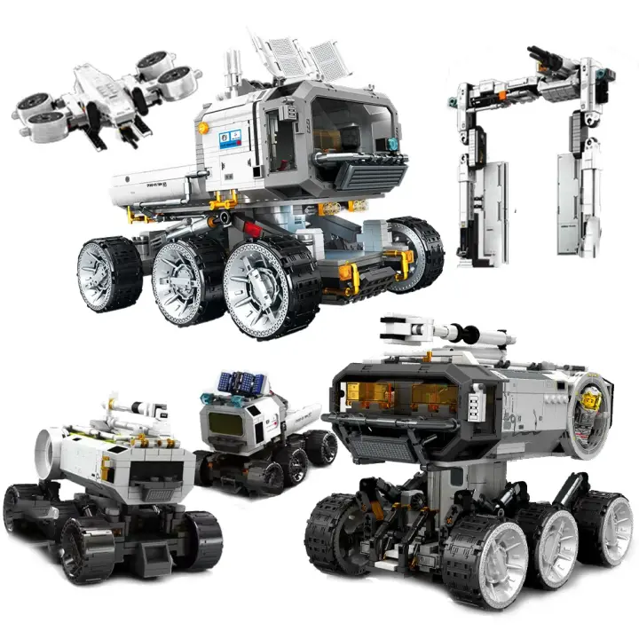 Bloques De Construcción Wandering Earth II Figuras De Astronauta Vehículo Lunar Transportador De Luna Estación Espacial Juguetes Para Niños Regalo - 1