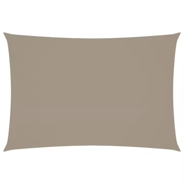 Toldo de Vela de Lona rectangular Oxford gris taupe 2,5x4,5 m - 1
