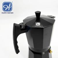 HAPPY FRIENDS Cafetera Italiana Espresso de Aluminio Serie AFRICA para Vitro Gas Electrica. Cafetera de distintos tamaños 1/3/6/9/12 Tazas - details 1