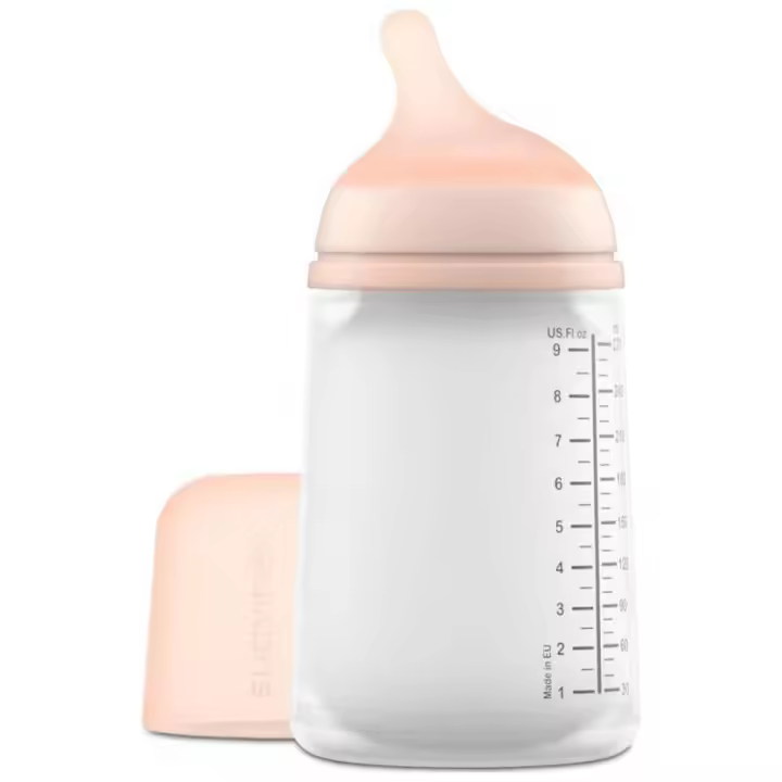 Suavinex Zero Zero Biberón Anticólicos 270 Ml Con Tetina De Flujo Medio, 1 Ud - 1