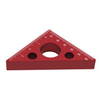 Regla De Ángulo Precisa De Aluminio 45/90 Grados Escala Métrica Herramienta Multifuncional Para Carpintería Regla De Altura Engrosada - details 9
